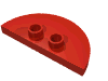 Duplo Modified Tile 2 x 4 x 1/3 Half Circle with 2 Studs