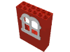 Набор LEGO Panel  2 x  6 x  7 with Fabuland Window Rectangular White, Красный