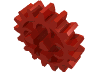 Набор LEGO Technic Gear 16 Tooth with Round Holes [Old Style], Красный