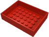 Набор LEGO Container, Box 6 x 8 x 1 1/3 Bottom, Красный