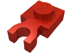 Набор LEGO Plate Special 1 x 1 with Clip Vertical [Thick U Clip], Красный