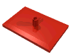 Набор LEGO Tile Special 6 x 4 with Beveled Edges and 7mm Pin (Train Bogie Plate), Красный