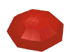Набор LEGO Fabuland Umbrella Top with No Bottom Flaps, 6 x 6 [No Top Stud], Красный
