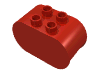 Набор LEGO Duplo, Brick 2 x 4 x 2 Rounded Ends, Красный