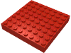 Набор LEGO Brick 8 x 8, Красный