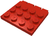 Набор LEGO Hinge Vehicle Roof 4 x 4, Красный