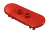 Набор LEGO Minifig Skateboard with Trolley Wheel Holders, Красный