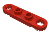 Набор LEGO Technic, Plate 1 x 4 with Toothed Ends, Красный