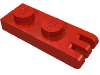 Набор LEGO Hinge Plate 1 x 2 with 3 Fingers and Solid Studs, Красный