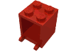 Набор LEGO Box 2 x 2 x 2 [Solid Studs], Красный