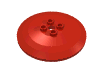 Набор LEGO Dish 6 x 6 Inverted (Radar) [Hollow Studs], Красный