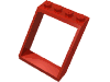 Набор LEGO Window 4 x 4 x 3 Roof, Красный