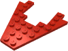 Набор LEGO Wedge, Plate 8 x 8 with 4 x 4 Cutout, Красный