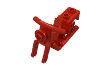 Набор LEGO Bike  2 Wheel Motorcycle Frame  3 x  6 x  3 (Complete), Красный