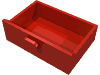Набор LEGO Cupboard 2 x 3 x X Drawer, Красный