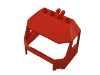 Набор LEGO Windscreen 4 x 6 x 4 Cab with Hinge and 1 x 4 Bottom Cutout, Красный