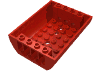 Набор LEGO Slope Curved 8 x 6 x 2 Inverted Double, Красный