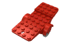 Набор LEGO Fabuland Airplane Base 10 x 4 with Light Gray Wheels, Красный