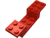 Набор LEGO Bracket 8 x 2 x 1 1/3, Красный