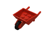 Набор LEGO Fabuland Wheelbarrow with One Center Wheel ad4, Красный