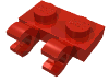 Набор LEGO Plate Special 1 x 2 with Clips Horizontal [Open O Clips], Красный