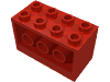 Набор LEGO Brick Special 2 x 4 x 2 with Holes on Sides, Красный