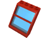 Набор LEGO Window 4 x 4 x 3 Roof with Centre Bar, Красный