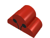 Набор LEGO Brick 2 x 4 x 2 No Studs, Triple Curved Top with Ladybug Antenna Print, Красный