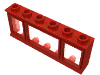 Набор LEGO Window 1 x 6 x 2 Classic with Short Sill (Complete), Красный