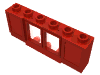 Набор LEGO Window 1 x 6 x 2 with Shutters [Old Style Extended Lip &amp, Красный