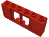 Набор LEGO Window 1 x 6 x 2 with Shutters, without Glass for Slotted Bricks, Красный
