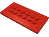 Набор LEGO Plate Special 4 x 8 with Studs in Centre, Красный