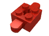Набор LEGO Arm Holder Brick 2 x 2 with Hole and 2 Arms, Красный