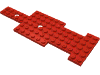Набор LEGO Vehicle, Base 6 x 17 for Steering Gear, Красный