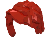Набор LEGO Minifig Hair Female Mid-Length with Part over Front of Right Shoulder, Красный