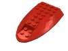 Набор LEGO Aircraft Fuselage Curved Aft Section 6 x 10 Top, Красный