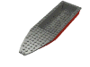 Boat Hull Unitary 28 x 8 Complete Assembly with Dark Bluish Gray Top