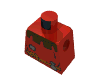 Набор LEGO Minifig Torso with Fantasy Era Peasant Rope Belt Print, Красный
