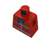 Набор LEGO Minifig Torso with Blue Shirt and Safety Stripes Print, Красный