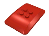 Набор LEGO Wedge 6 x 4 x 2/3 Quad Curved, Красный