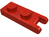 Набор LEGO Hinge Plate  1 x  2 with 2 Fingers at Outer Edges, Красный