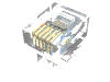 Набор LEGO Electric Mindstorms NXT RJ12 Cable End, Красный