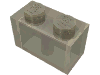 Набор LEGO Brick 1 x 2, Прозрачный черный