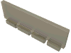 Набор LEGO Windscreen 1 x 4 x 1 1/3 with Bottom Hinge, Прозрачный черный