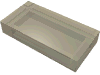 Набор LEGO Tile 1 x 2 with Groove, Прозрачный черный