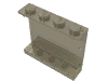 Набор LEGO Panel 1 x 4 x 3 [Solid Studs], Прозрачный черный