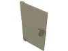 Набор LEGO Door  1 x  4 x  6 Smooth with Square Handle Plinth, Прозрачный черный