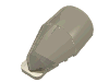 Набор LEGO Windscreen 7 x 4 x 2 Round Extended Front Edge, Прозрачный черный