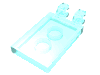 Набор LEGO Tile Special 2 x 3 with 2 Clips [Undetermined Type], Trans-Light Blue