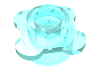 Набор LEGO Plate Round 1 x 1 with Flower Edge [4 Petals], Trans-Light Blue